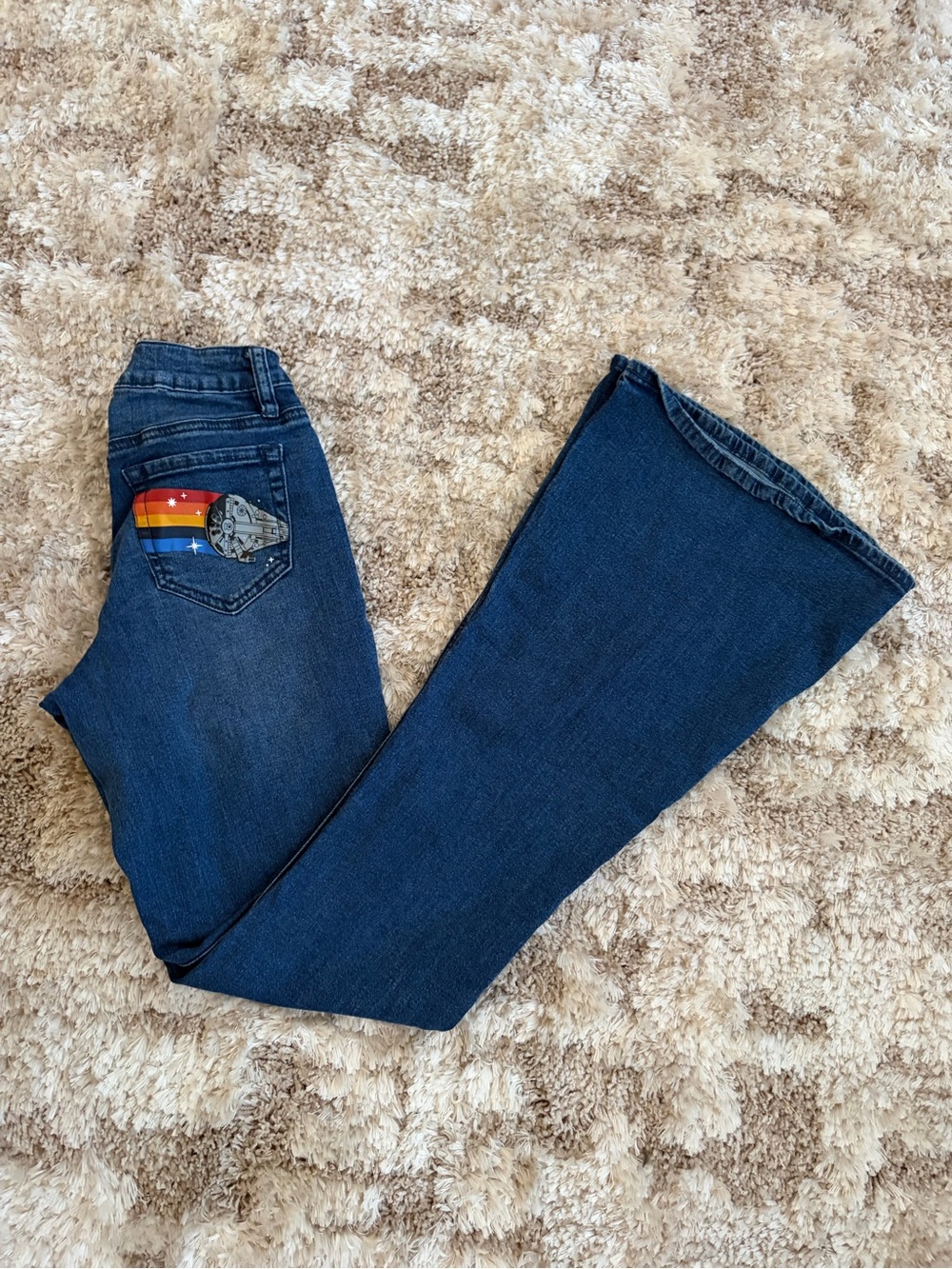 Star Wars Her Universe Dark Blue Flared Women’s Jeans Size 1